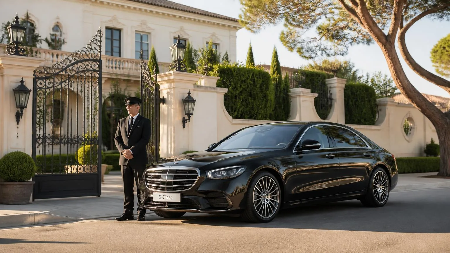 Chauffeur at disposal